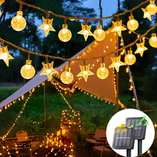 Ensemble de lumières solaires LED décoratives avec 8 modes réglables, idéal pour les propositions de mariage, les anniversaires, les mariages, les décorations de fête, les cadeaux de Noël et de Pâques, les fournitures de fête