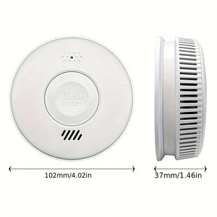 Alarme anti-incendie automatique ARIZA avec capteur optique - Installation facile, autonomie de 3 ans, conformité EU EN14604, appareil de détection d'incendie domestique, alarme anti-incendie pour la maison, détecteur d'alarme anti-incendie
