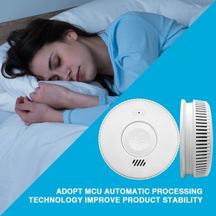 Alarme anti-incendie automatique ARIZA avec capteur optique - Installation facile, autonomie de 3 ans, conformité EU EN14604, appareil de détection d'incendie domestique, alarme anti-incendie pour la maison, détecteur d'alarme anti-incendie