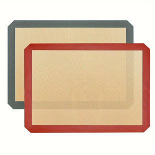 1pc/2pcs Tapis de Cuisson En Silicone - Feuille de Cuisson En Silicone Réutilisable - Fournitures de Cuisson Antiadhésives Faciles Et Pratiques - Tapis En Silicone de 41,91 Cm X 29,46 Cm Pour La Cuisson - Tapis de Cuisson Pour Four