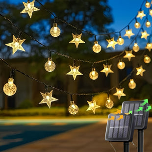 Ensemble de lumières solaires LED décoratives avec 8 modes réglables, idéal pour les propositions de mariage, les anniversaires, les mariages, les décorations de fête, les cadeaux de Noël et de Pâques, les fournitures de fête