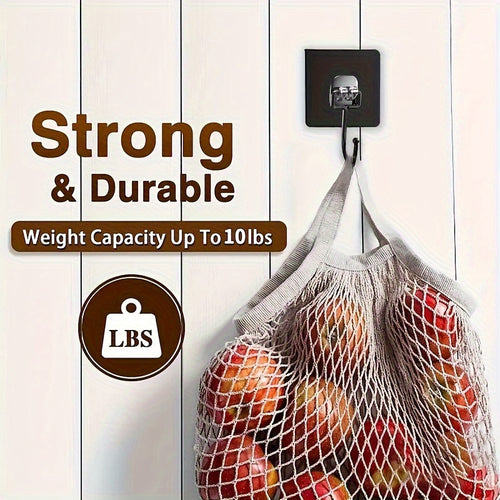 2pcs Crochets Muraux Auto-Adhésifs Robustes - Étanches, Installation Facile pour Manteaux, Serviettes, Clés & Plus - Parfaits pour Salle de Bain, Cuisine & Rangement à la Maison, Toilettes, Porte-Objets Divers, Crochets Utilitaires