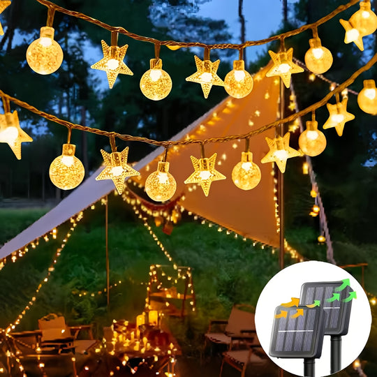 Ensemble von Solarleuchten, LED-Dekorationen mit 8 einstellbaren Modi, ideal für Hochzeitsvorschläge, Jubiläen, Hochzeiten, Festdekorationen, Weihnachtsgeschenke und Weihnachtsgeschenke sowie Festmöbel