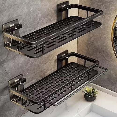Mensole da parete galleggianti salvaspazio per bagno e cucina - Installazione senza fori, grande capacità, facili da montare, ideali per riporre articoli da toeletta, cosmetici e articoli vari, soluzione di stoccaggio
