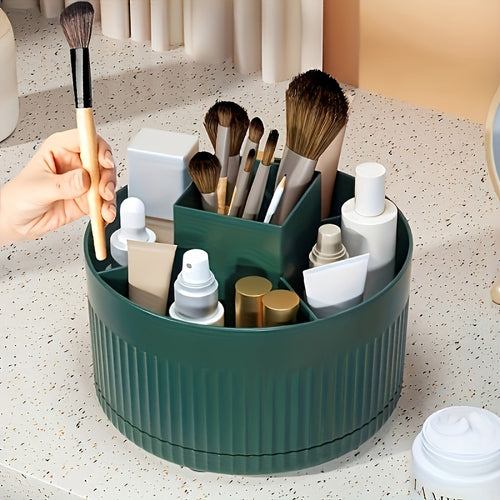 Boîte de Rangement pour Cosmétiques Pivotante à 360 Degrés - Plastique ABS Élégant pour Chambre, Coiffeuse et Salle de Bain