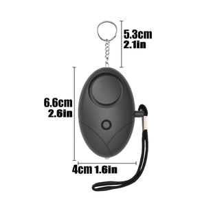 Alarme de Sécurité Personnelle Portative 130dB with Lumière LED – Sirène d'Auto-Défense d'Urgence pour Femmes, Hommes, Jeunes, Étudiants et Personnes Âgées – Fonctionne sur Piles (Noir, Bleu Foncé, Beige, Violet)