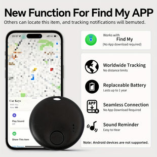 Arbeiten Sie mit dem Suchschlüssel für die Anwendung „Find My“, einem Gerät zur Gefahrenabwehr für Tiere von Unternehmen und Kindern, einem intelligenten Gepäckträger, einem GPS-Ortungsgerät für Ihr Auto, Ihren Koffer oder Ihre Tasche