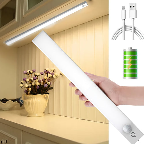 Lampada di illuminazione sottopensile, 3 temperature di colore, luce magnetica dimmerabile per mobili, illuminazione wireless sottopensile per scale con sensore a infrarossi - per camera da letto, cucina, armadio, ufficio, lampada da lettura