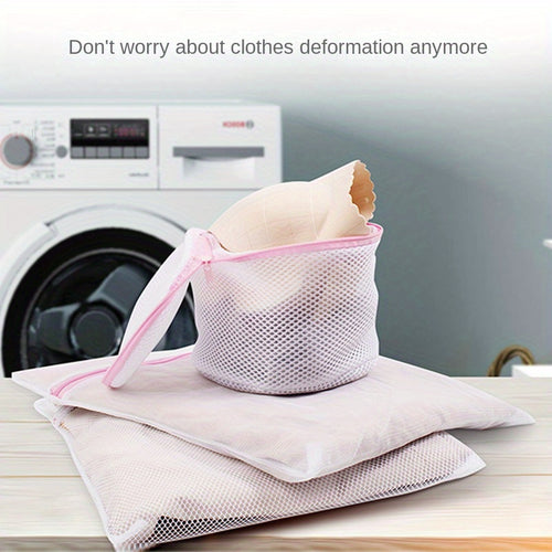 4 Sacs à Linge en Maille avec Fermeture Éclair - Protection Durable pour Lingerie, Sous-vêtements et Vêtements Délicats - Idéal pour Machine à Laver